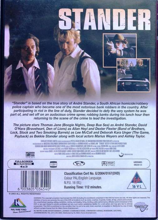 DVD - Stander - very good condition