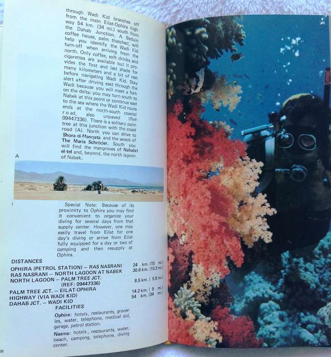 Red Sea Diver's Guide - Shlomo Cohen - Hardcover      Book signed by Mayor of Eilat