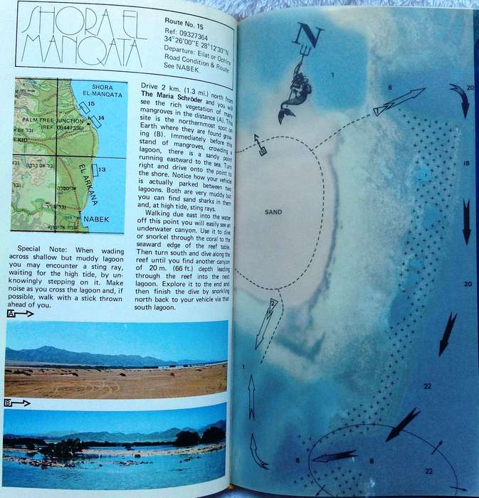 Red Sea Diver's Guide - Shlomo Cohen - Hardcover      Book signed by Mayor of Eilat