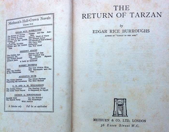 The Return of Tarzan - Edgar Rice Burroughs - Hardcover