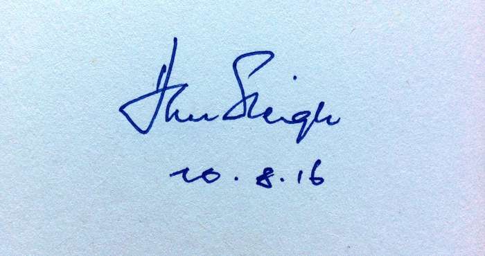 1795 - D. Sleigh - Wenner van die Groot Romanwedstryd 2015     Boek geteken deur Skrywer