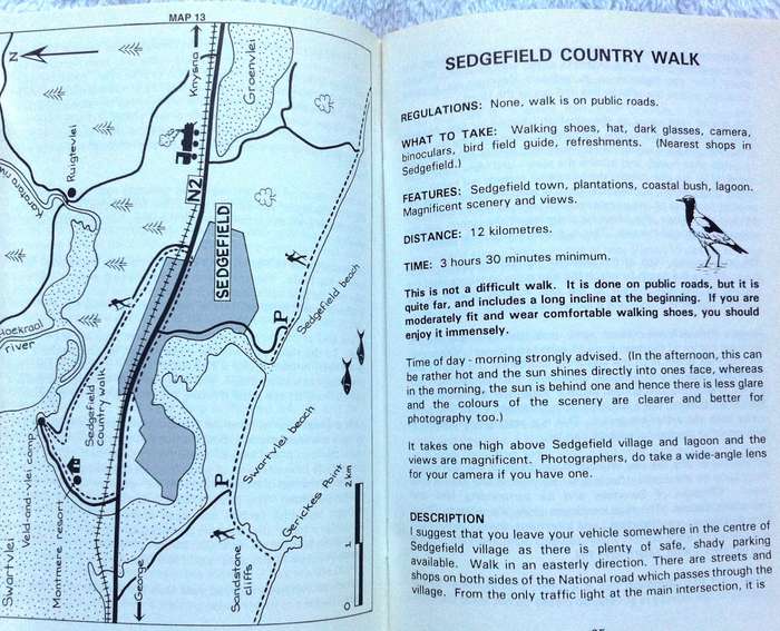 On Foot in the Garden Route by Judith Hopley     Book signed by Author