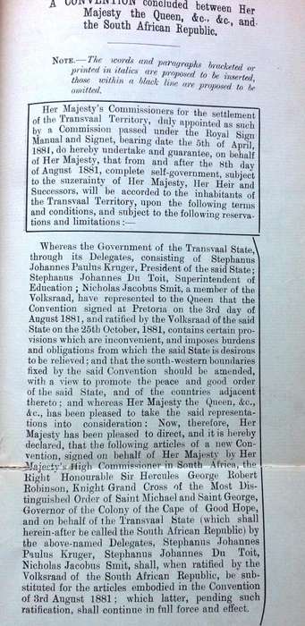 Suzerainty and the South African Republic - M J Farrelly LLD