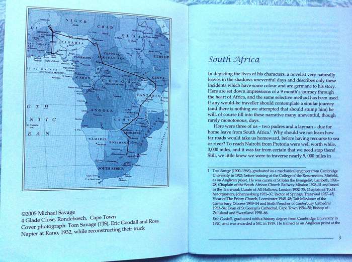 By truck up Africa - October 1931 to June 1932 - Thomas Joseph Savage