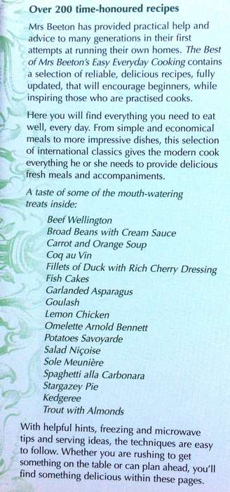 The best of Mrs Beetons Easy Everyday Cooking - Hardcover