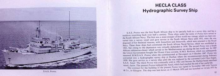 Ships of the South African Navy - A K Du Toit