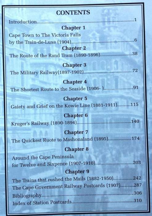 Historical Railway Postcard Journeys in Southern Africa-David Rhind & Michael Walker-book signed
