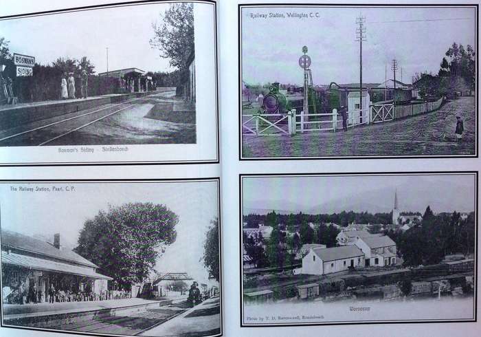 Historical Railway Postcard Journeys in Southern Africa-David Rhind & Michael Walker-book signed