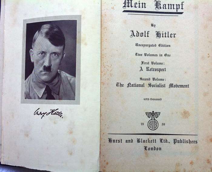 Mein Kampf - Adolf Hitler - Unexpurgated Edition 1939 - Hard Cover
