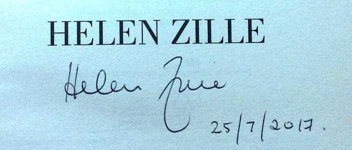 Helen Zille - Not Without a Fight - An Autobiography - Book signed by Ms Zille