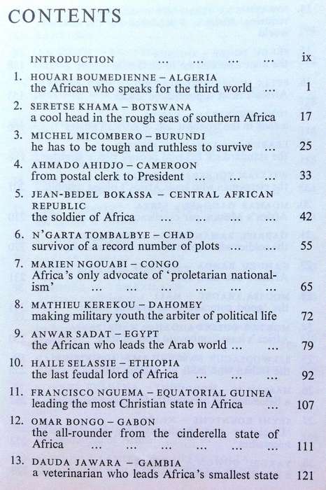 Contemporary Leaders of Africa - A P J van Rensburg - Hardcover    Book signed by Author