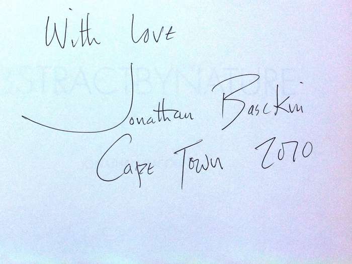 Abstract by Nature - Jonathan Basckin - Hardcover      Book signed by Author