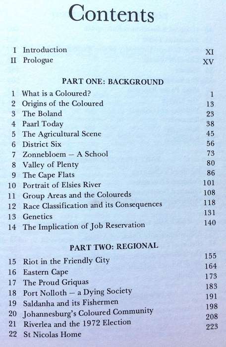 COLOURED - A Profile of Two Million SOUTH AFRICANS - Al J Venter - Hardcover