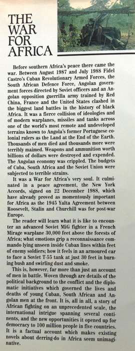 The War for Africa - Fred Bridgland - Hardcover       Twelve Months That Transformed A Continent