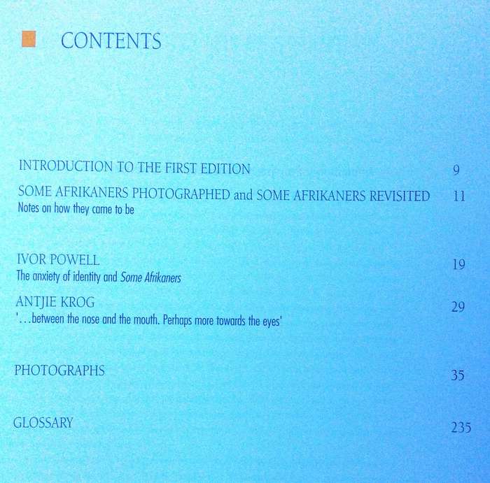Some Afrikaners Revisited - David Goldblatt       With essays by Antjie Krog and Ivor Powell