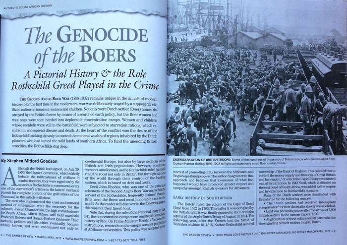 The Genocide of the Boers - Stephen Mitford Goodson