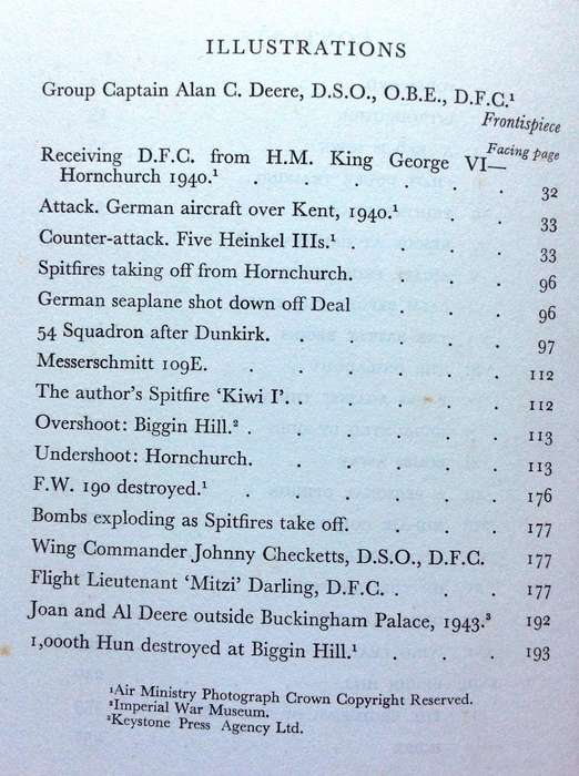 Nine Lives - Group Captain Alan C Deere DSO, OBE, DFC - Hardcover     Book signed by Author