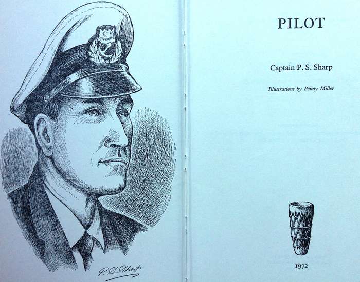 Two books by Captain P Sharp - Outward from Port Natal and Pilot - Hardcover