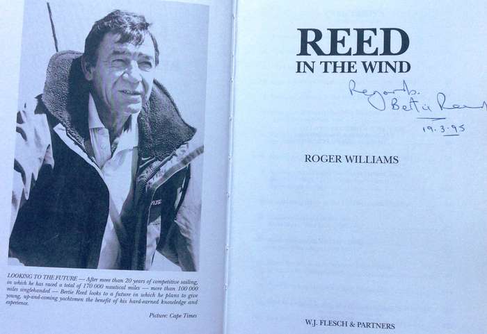 Reed in the Wind - Roger Williams - book signed by Bertie Reed