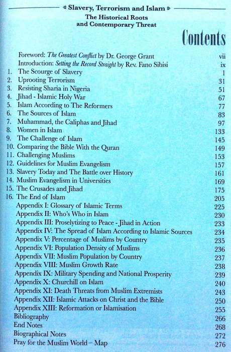 Slavery Terrorism and Islam - The Historical Roots and Contemporary Threat - Dr Peter Hammond