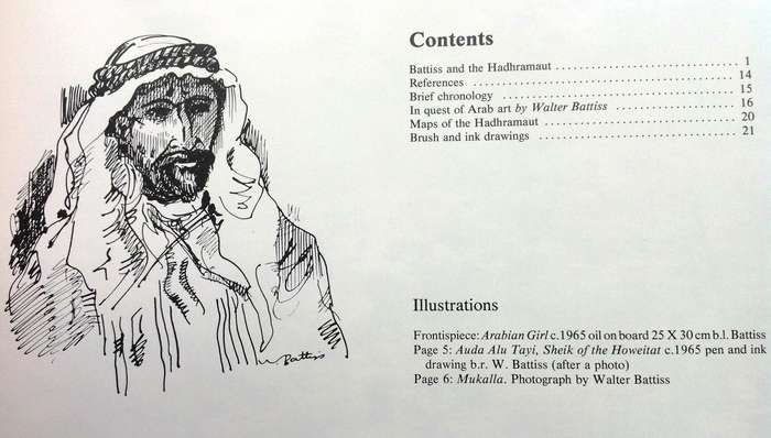 BATTISS in the Hadhramaut-sketches of Southern Arabia by Murray & Elzabe Schoonraad - signed, ltd ed