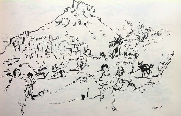BATTISS in the Hadhramaut-sketches of Southern Arabia by Murray & Elzabe Schoonraad - signed, ltd ed