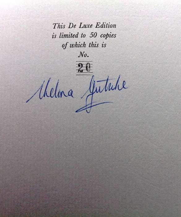 The Bishops Lady - Thelma Gutsche - Hardcover  Signed by Author   De Luxe Limited Edition number 20