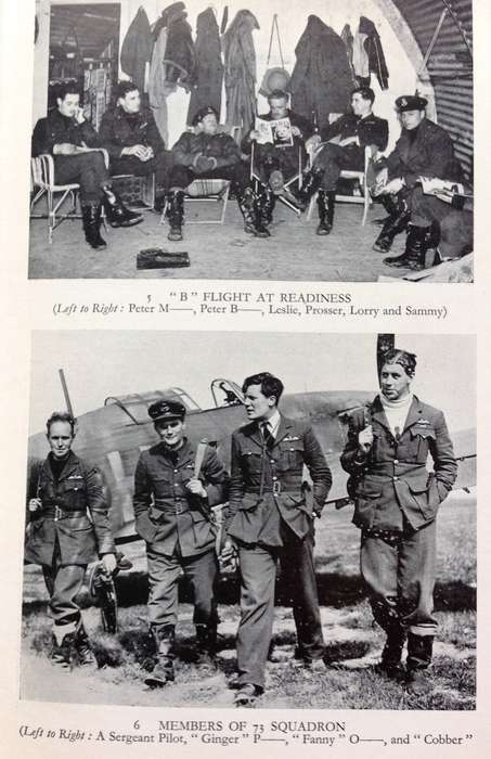 Fighter Pilot-A Personal Record of the Battle of France-P Richey-Hardcover signed by B N Woods SAAF