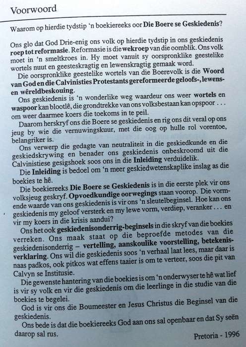 Die Boere se Geskiedenis - Die Hervorming - Alkmaar Swart  Volksgeskiedenisreeks Boek 1
