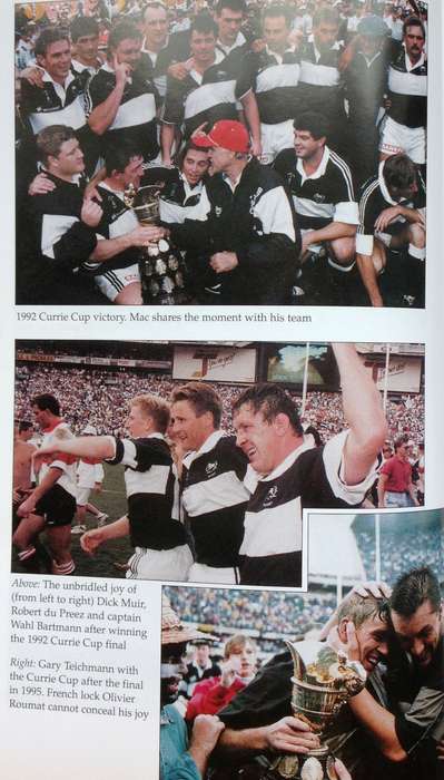 MAC - The Face of Rugby - The Ian McIntosh Story with John Bishop - Hardcover  Book signed by Author