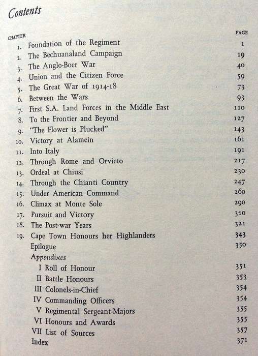 The Cape Town Highlanders 1885 - 1970 - Neil Orpen - Hardcover