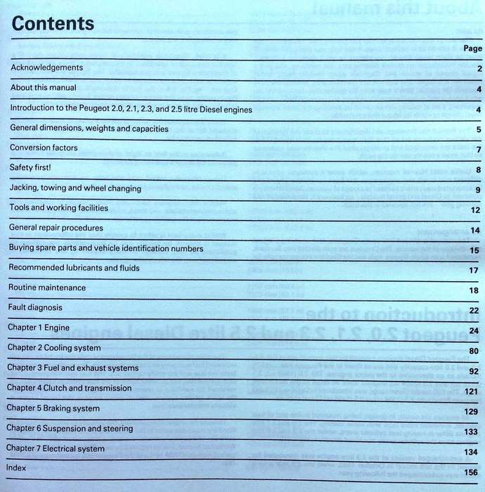 Haynes Peugeot 504 and 505 Diesel Engine 1974 - 1990-Owners Workshop Manual-Haynes Book No 1607