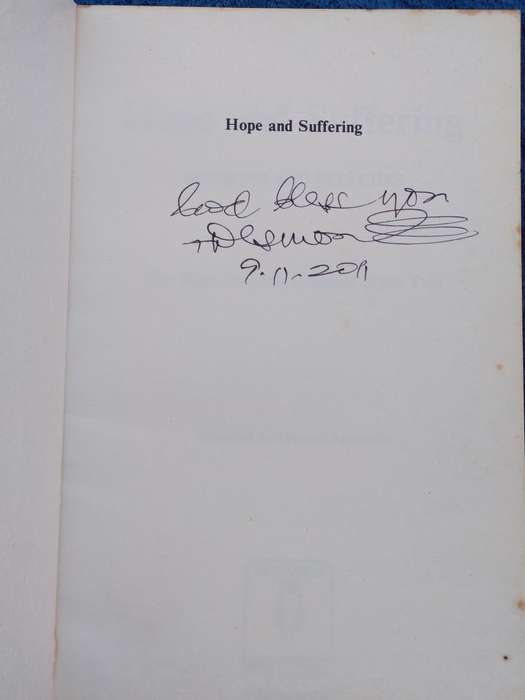 Desmond Tutu signed & inscribed book