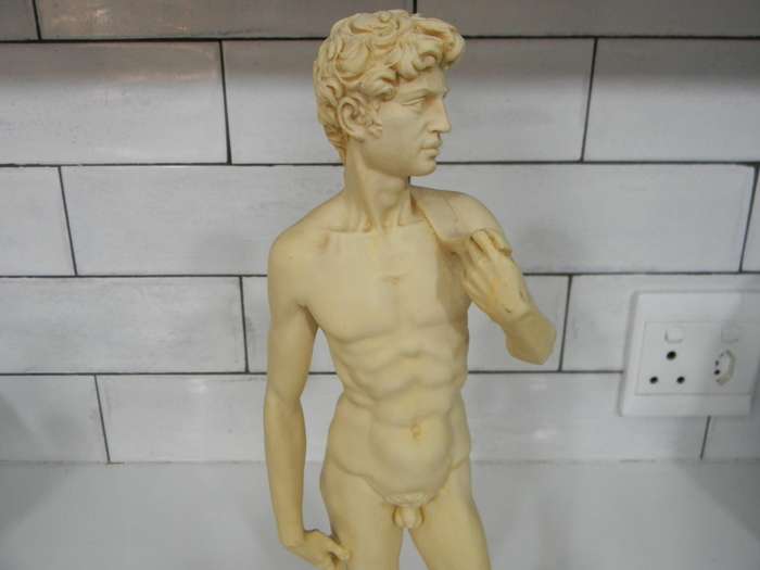 AMILCARE SANTINI LIMITED EDITION STATUE OF DAVID ANTIQUE SCULPTURE