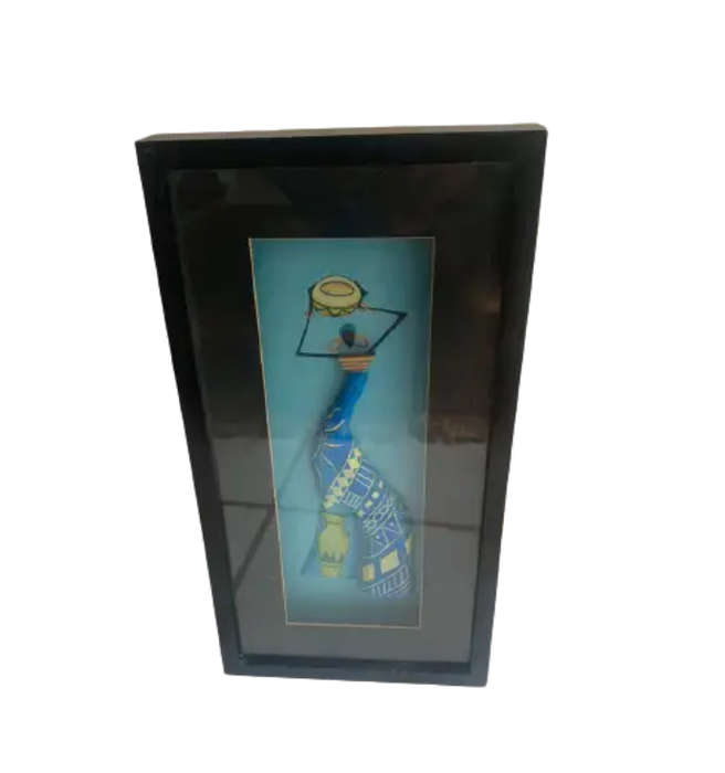 3d African Shadow box wall decor
