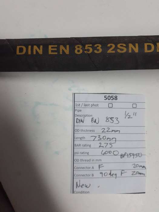 SEMPERIT DIN EN 853 DN 10 SAE hydraulic hose 1/2'' 1.7m