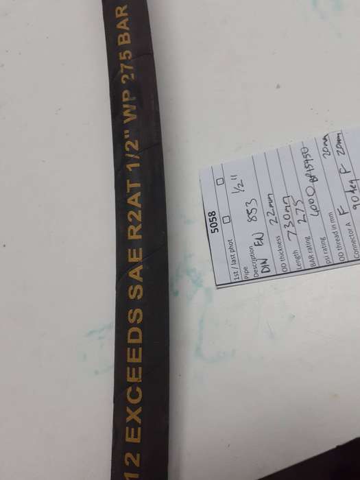 SEMPERIT DIN EN 853 DN 10 SAE hydraulic hose 1/2'' 1.7m