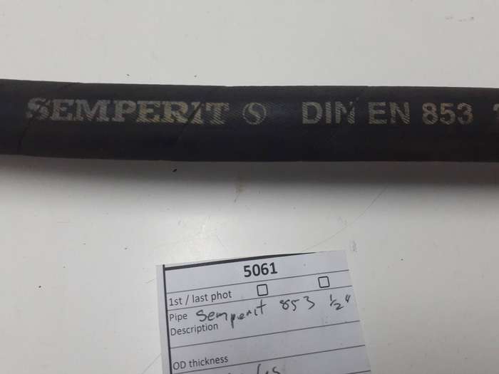 SEMPERIT DIN EN 853 DN 10 SAE hydraulic hose 3/4'' 2640mm length 275 BAR M & F