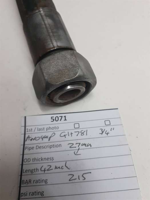 Aeroquip GH781 3/4" 1050mm length  215 BAR 1 Male 1 Fem
