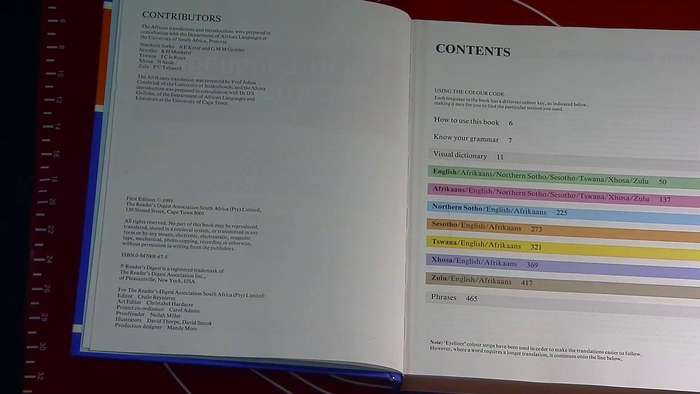 Hardcover - South African Multilanguage and phrase book Readers Digest