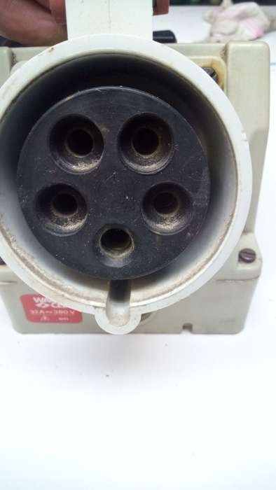 CEE 32A 5 Pin Industrial Socket SKU 5082 by WACO Waco 23A-6h (32A~380V) 3P+N+E Type 1333 Bals Norm
