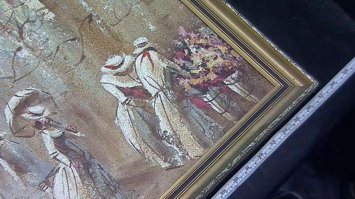 Boris Chezar, oil and sand paintings, Paris, Part 1 & Part 2 together