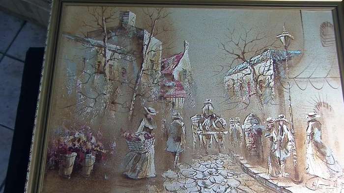 Boris Chezar, oil and sand paintings, Paris, Part 1 & Part 2 together