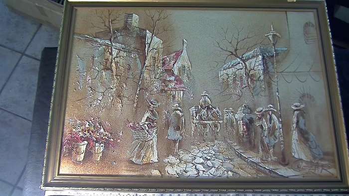 Boris Chezar, oil and sand paintings, Paris, Part 1 & Part 2 together