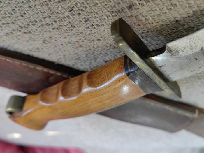 Knife with sheath - converted bayonet maybe