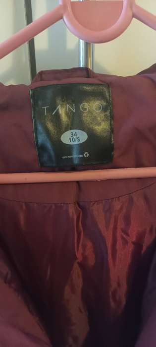 Tango puffer jacket size 34 Maroon