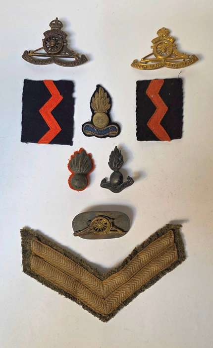 WW2.South African Artillery Badge Grouping