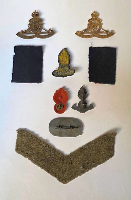 WW2.South African Artillery Badge Grouping
