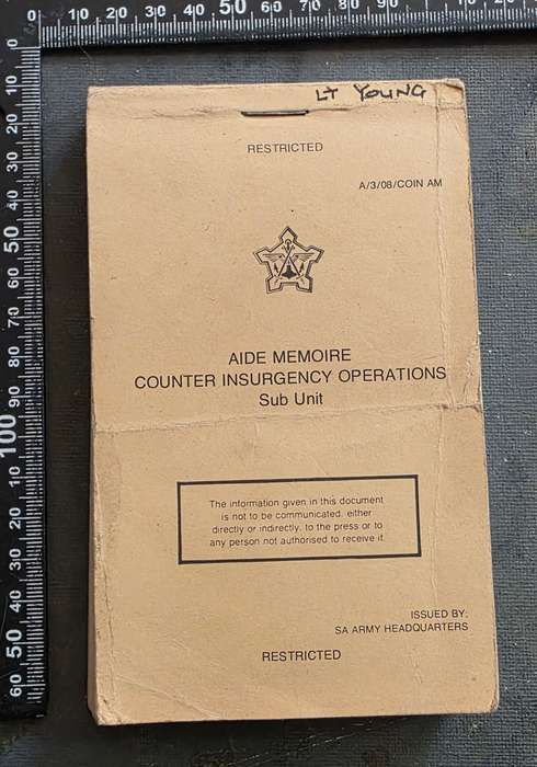 SADF AIDE MEMOIRE COUNTER INSURGENCY OPERATIONS MANUAL