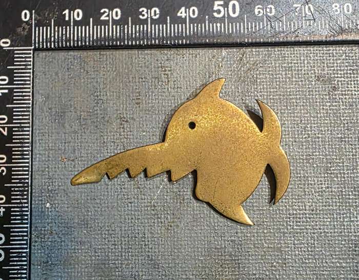WW2 GERMAN U-BOAT SAWFISH HAT BADGE